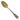 A Georgian, silver berry spoon with a gilded bowl decorated with embossed fruit & foliage, a scalloped edge & engraved foliate decoration to the handle.
