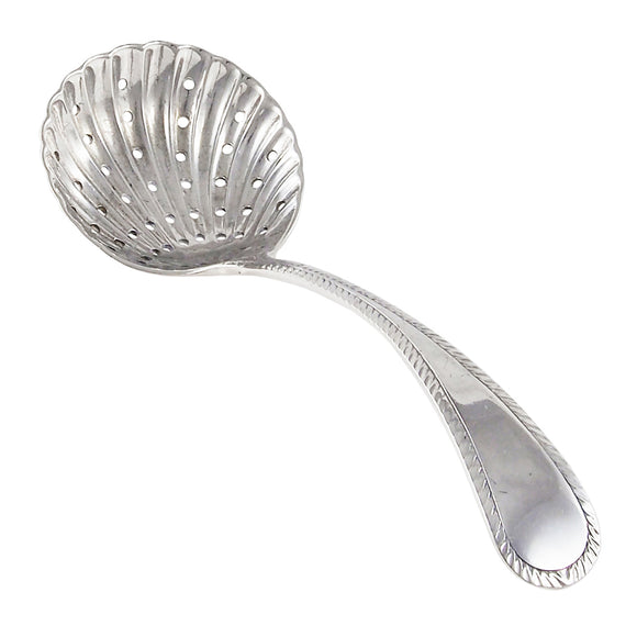 An Edwardian, silver sifter spoon