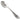 A Victorian, silver teaspoon with a decorative border on the handle & vacant cartouche.