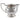 An Edwardian, silver cream jug on a pedestal foot with a reeded border.