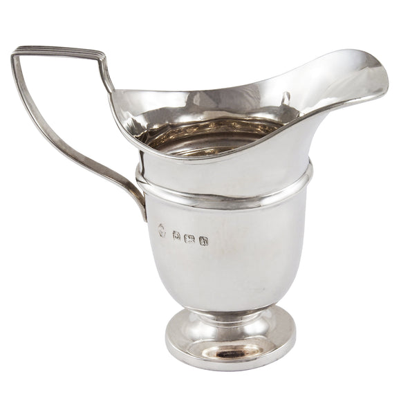 An Edwardian, silver, small cream jug