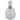 A modern, glass scent bottle with a silver mount & glass stopper.