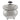 An Edwardian, silver tea caddy with foliate & scroll decoration, a fluted border, ebonised finial & four ball feet.