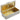 A modern, silver, rectangular box decorated with putti & a gilt interior.