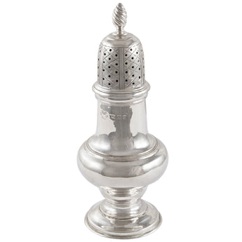 An early 20th century, silver sugar sifter.
