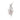 A modern, 18ct white gold, freshwater cultured pearl & diamond set pendant brooch