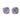 A pair of modern, white gold, amethyst & diamond set cluster stud earrings