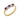 A modern, 18ct yellow gold, ruby & diamond set, five stone ring
