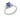 A modern, 18ct white gold, tanzanite & diamond set three stone ring