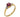 Ruby & Diamond Set Three Stone Ring