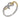 A modern, 18ct yellow & white gold, diamond set knot ring