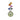 A modern, 18ct white gold, Tahitian pearl & multicoloured sapphire set pendant