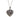 A modern, silver, marcasite & garnet set heart shaped locket & chain