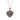 A modern, silver, marcasite & garnet set heart shaped locket & chain