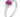 A modern, 18ct white gold, ruby & diamond set, three stone ring.