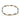 A modern, yellow gold, blue topaz set bracelet