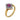 A modern, 18ct yellow gold, ruby & diamond set cluster ring