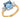 A modern, 18ct yellow gold, aquamarine & diamond set three stone ring