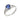 Sapphire & Diamond Set Cluster Ring