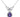  A modern, 18ct white gold, pear cut amethyst & diamond set bow necklace
