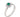 Emerald & Diamond Set Cluster Ring