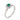 Emerald & Diamond Set Cluster Ring