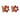 A pair of modern, 9ct yellow gold, ruby & diamond set cluster stud earrings