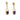 A pair of modern, 9ct yellow gold, amethyst set drop earrings