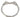 A modern, silver, horse style bangle