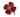 A modern, silver & red enamel poppy brooch