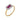 A modern, 18ct yellow & white gold, ruby & diamond set cluster ring