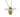 A modern, silver & black & yellow enamel, bee pendant & chain