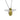 A modern, silver & black & yellow enamel, bee pendant & chain