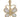 A modern, 9ct yellow gold, opal set, four stone butterfly pendant