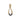 A modern, 9ct yellow gold, sapphire set pendant