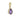 A modern, 9ct yellow gold, amethyst set pendant