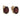 A pair of 9ct yellow gold, garnet set stud earrings