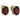 A pair of 9ct yellow gold, garnet set stud earrings.