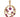 A modern, 9ct yellow gold, ruby set pendant