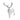 A modern, silver origami style model of a stag
