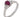 An 18ct white gold, ruby & diamond set, three stone ring