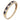 A modern, 9ct yellow gold, sapphire & diamond set nine stone ring.