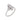 A mid-20th century, 18ct white gold, diamond set, 'up finger' style, three stone ring