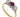 A modern, 18ct yellow & white gold, ruby & diamond set, three stone ring