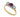 A modern, 18ct yellow & white gold, ruby & diamond set three stone ring