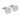 A pair of silver, sun ray style cufflinks