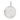 A modern, silver, engraved, circular locket