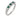 A modern, 18ct white gold, emerald & diamond set, seven stone ring