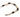 A modern, 9ct yellow gold, Blue John set bracelet