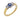 A modern, 18ct yellow & white gold, sapphire & diamond set three stone ring